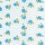 Blue flower dot print