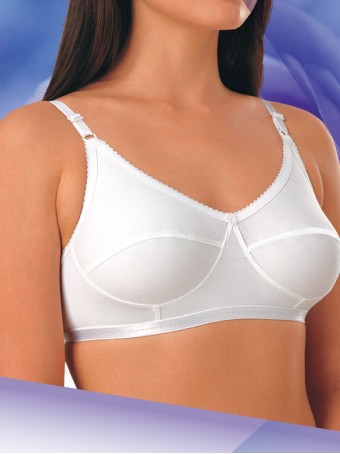 Buy Angelform Women's Double Layered Cotton Bra - Misty (Beige_B_90cm) at
